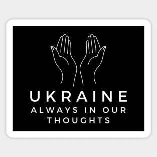 Ukraine Always in Our Thoughts Sticker